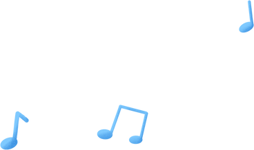 three blue notes PNG, SVG