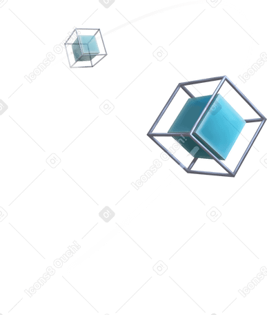 orbit with cubes в PNG, SVG