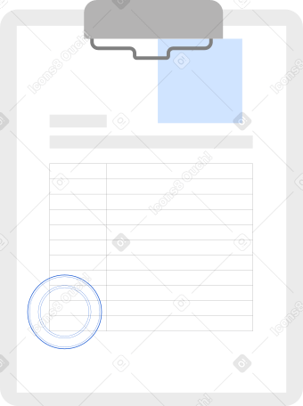 Prancheta com um documento PNG, SVG