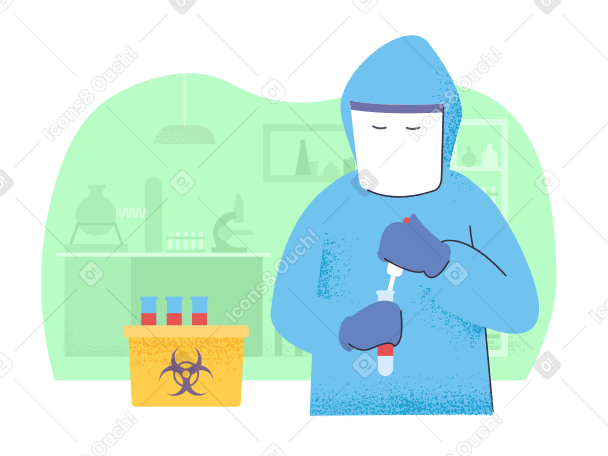Virus test Illustration in PNG, SVG