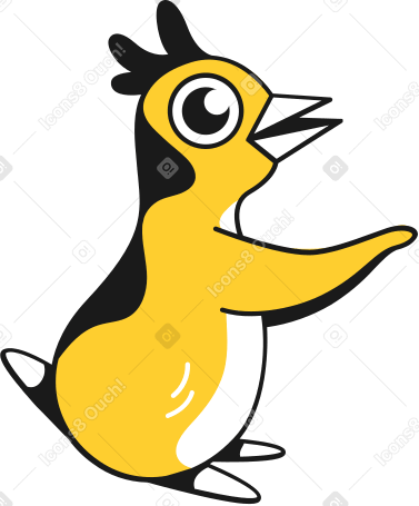 yellow bird PNG, SVG