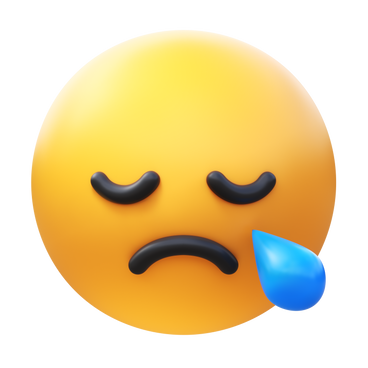 sleepy face emoji PNG, SVG