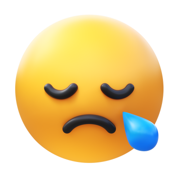 Sleepy face emoji PNG, SVG