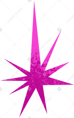 pink textured star Illustration in PNG, SVG