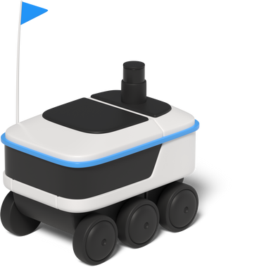 delivery robot top view PNG, SVG