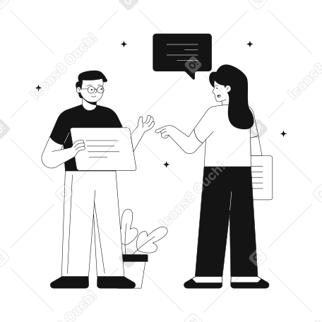 팀워크를 하는 남자와 여자 PNG, SVG