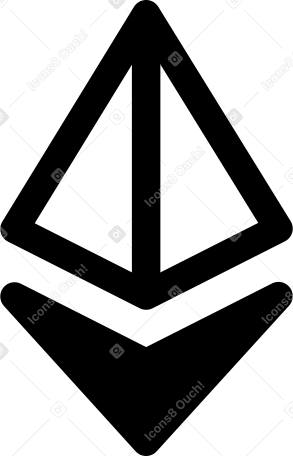 Icona di criptovaluta ethereum PNG, SVG