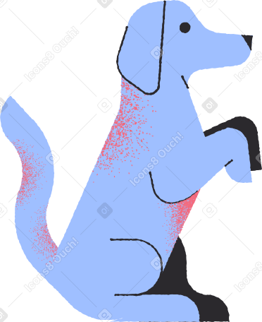 dog standing PNG, SVG