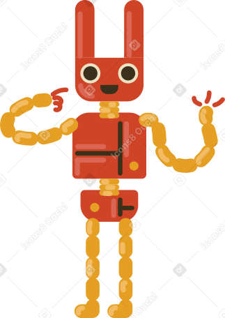 coniglio robot PNG, SVG