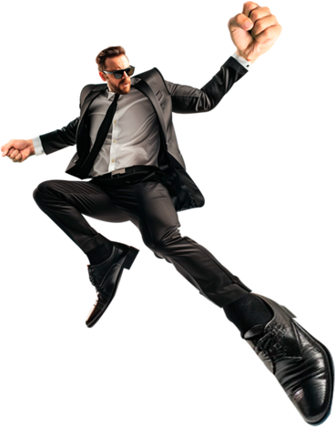 Businessman with sunglasses PNG, SVG
