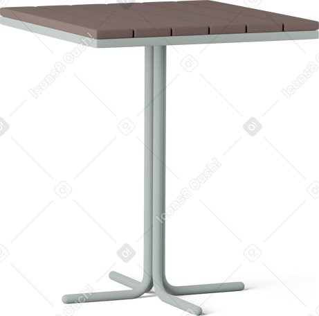 3D table PNG, SVG