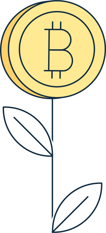 Pianta bitcoin PNG, SVG