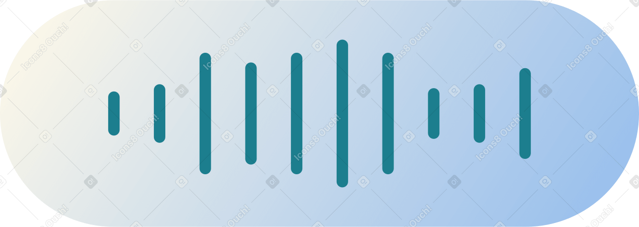 onde sonore in una cornice PNG, SVG