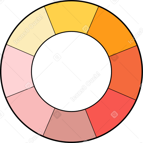 color wheel Illustration in PNG, SVG