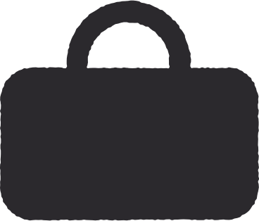 black briefcase PNG, SVG