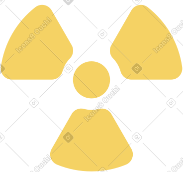 Radioactive sign PNG, SVG