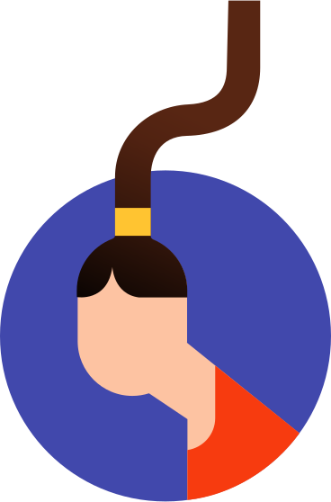 user icon with a long tail PNG, SVG