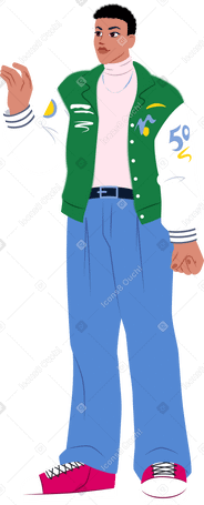 young man with his hand outstretched PNG, SVG