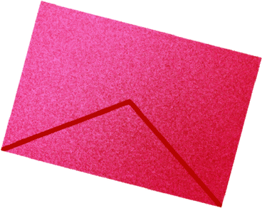 pink mailing envelope PNG, SVG