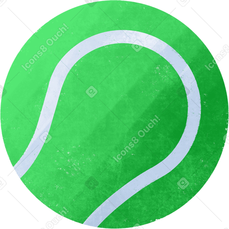 green tennis ball Illustration in PNG, SVG