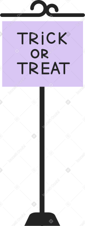 signs trick or treat PNG, SVG