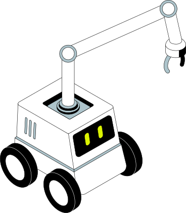 robot with a manipulator PNG, SVG