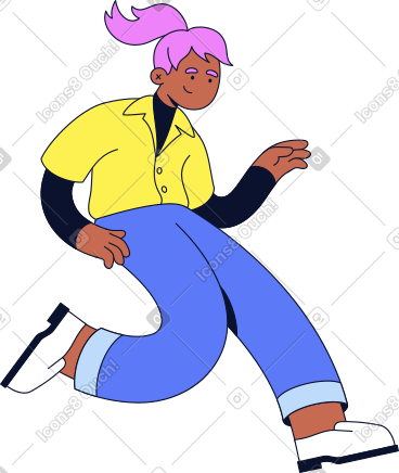 Woman jumping PNG, SVG