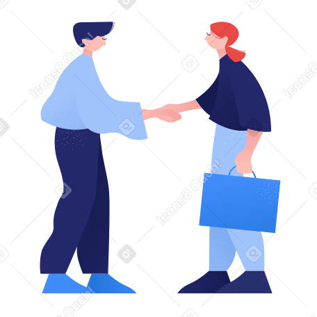 Деловые люди пожимают друг другу руки, чтобы заключить сделку в PNG, SVG