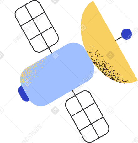 blue space satellite PNG, SVG