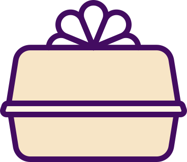 cake gift box PNG, SVG