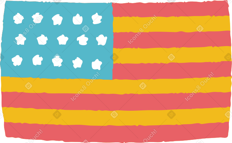 bandera estadounidense PNG, SVG
