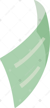 绿色虚拟横幅 PNG, SVG