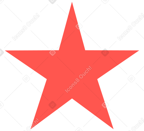 Étoile rouge PNG, SVG