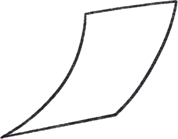 Curved sheet of paper PNG、SVG