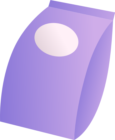 Фиолетовая пачка печенья в PNG, SVG