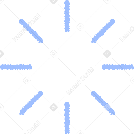 blue spinner Illustration in PNG, SVG