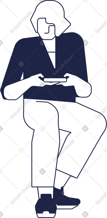 Man line PNG, SVG