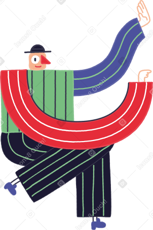 seated man in hat with raised hands PNG、SVG
