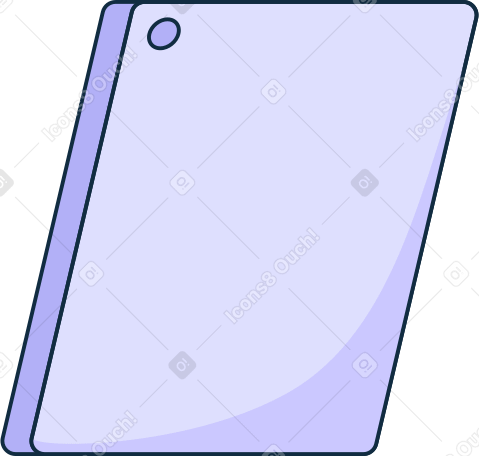 tablet with rear camera Illustration in PNG, SVG