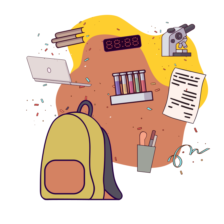 School bag Clipart illustration in PNG, SVG
