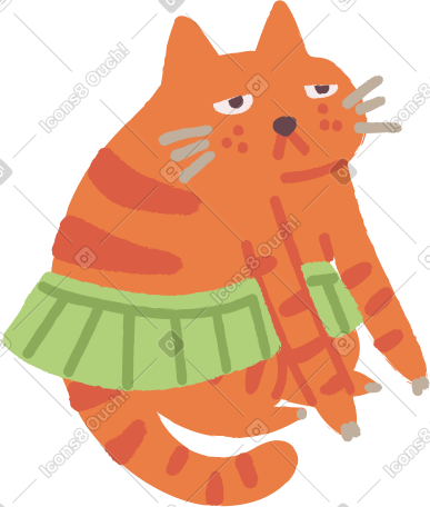 穿裙子的猫 PNG, SVG