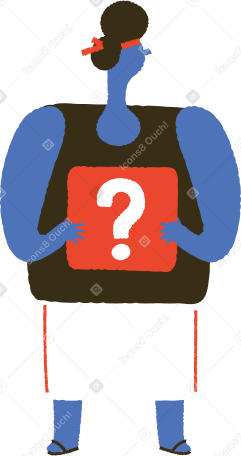 man with box Illustration in PNG, SVG