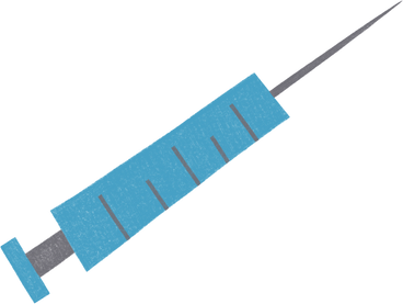 blue medical syringe PNG, SVG