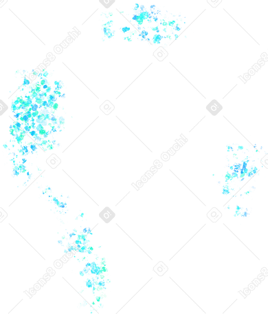 Светло-голубые пятна граффити в PNG, SVG