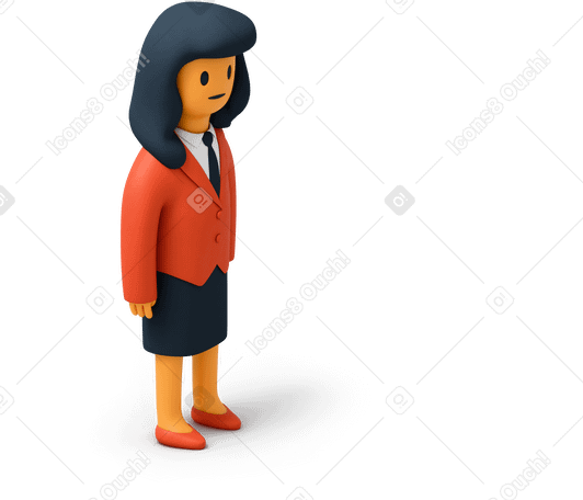 3D Mulher de negócios PNG, SVG