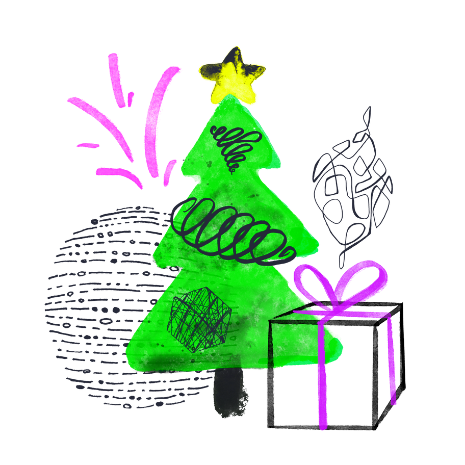 Illustration Noël aux formats PNG, SVG
