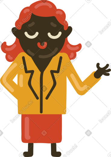 Woman in a suit PNG, SVG