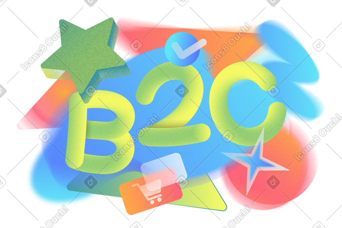 用购物车符号和复选标记文本刻字 b2c PNG, SVG