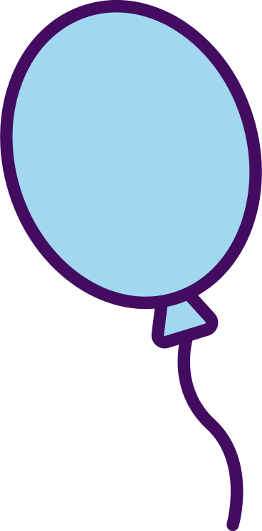 blauer ballon PNG, SVG