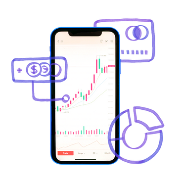 Personal finance management on smartphone  PNG, SVG